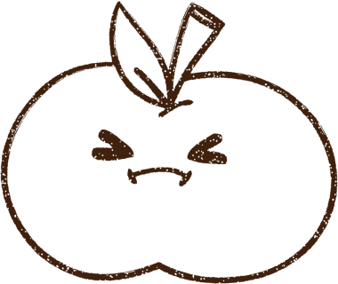 Kızgın Elma Kömürü Bir insan tarafından çizilmiş