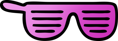 Bir insan tarafından çizilmiş havalı güneş gözlüğü.