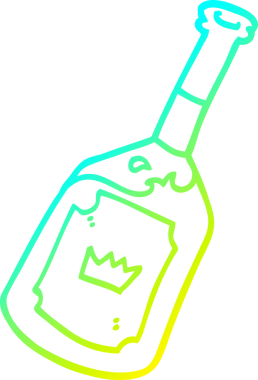 Bir insan tarafından çizilmiş alkollü bir karikatür çizimi.