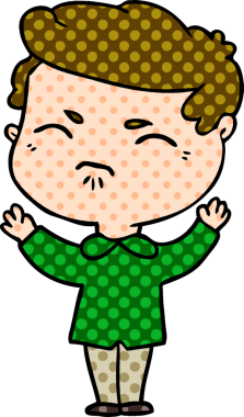 Bir insan tarafından çizilmiş rahatsız bir adam.