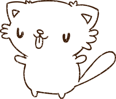 Küçük Kedi Kömürü Bir insan tarafından çizilmiş