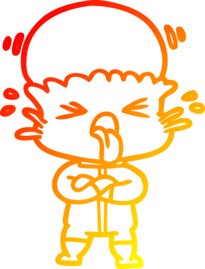 Bir insan tarafından çizilmiş garip bir uzaylı çizgi film çizimi.