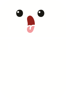 Bir insan tarafından çizilmiş bir buzdolabının düz renkli retro karikatürü