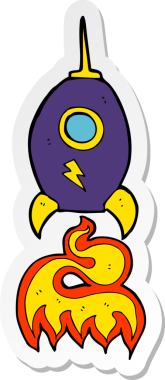 Bir insan tarafından çizilmiş bir uzay gemisinin çıkartması.