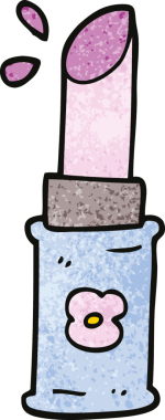 Bir insan tarafından çizilmiş karalama ruju.