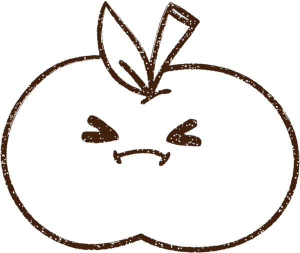 Kızgın Elma Kömürü Bir insan tarafından çizilmiş