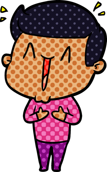 Bir insan tarafından çizilmiş mutlu bir adam.