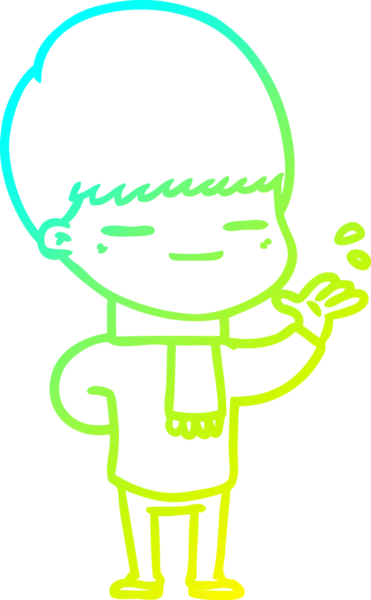 Bir insan tarafından çizilmiş kendini beğenmiş bir çizgi film karakteri.