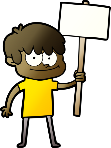 Bir insan tarafından çizilmiş mutlu çizgi film adamı.