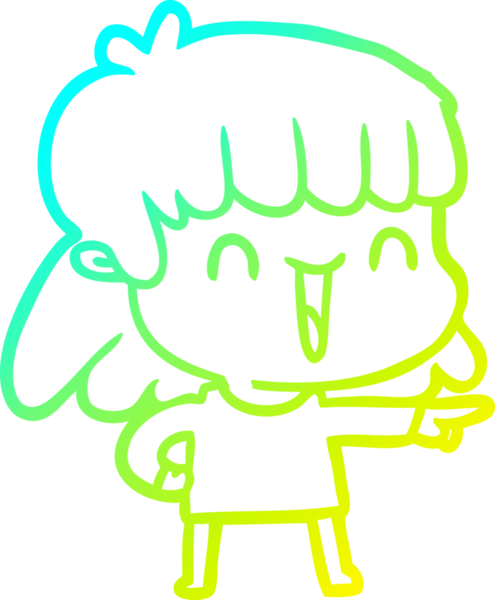 Bir insan tarafından çizilmiş bir karikatür kadın çizimi.