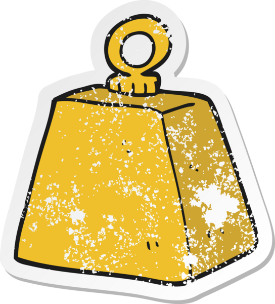 Bir insan tarafından çizilmiş ağır bir karikatürün gerilimli çıkartması.