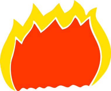 Bir insan tarafından çizilmiş karalama ateşi