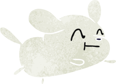 Bir insan tarafından çizilmiş sevimli bir köpeğin eski çizgi film çizimi kawaii