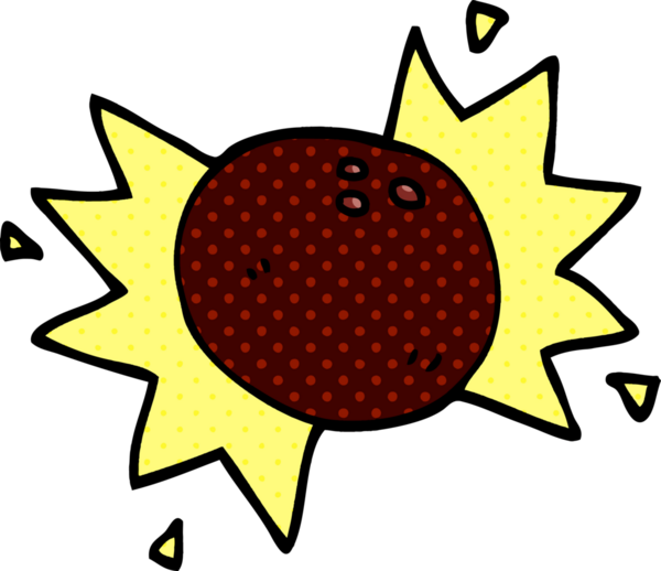 Bir insan tarafından çizilmiş çizgi film karalaması vurucu bowling topu