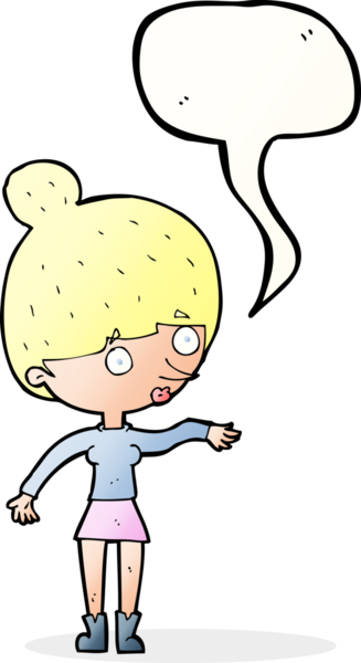 Bir insan tarafından çizilmiş konuşma balonlu bir karikatür.