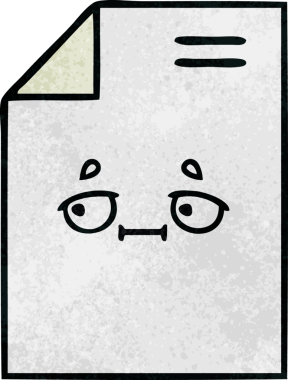 Bir insan tarafından çizilmiş bir kağıdın retro grunge desen karikatürü