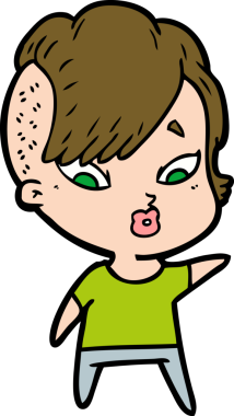 Bir insan tarafından çizilmiş bir karikatür.