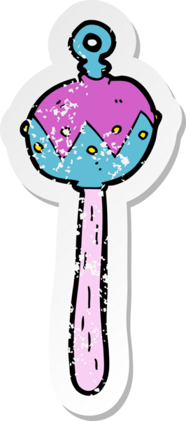 Bir insan tarafından çizilmiş eski bir karikatürün gerilimli yapıştırması.