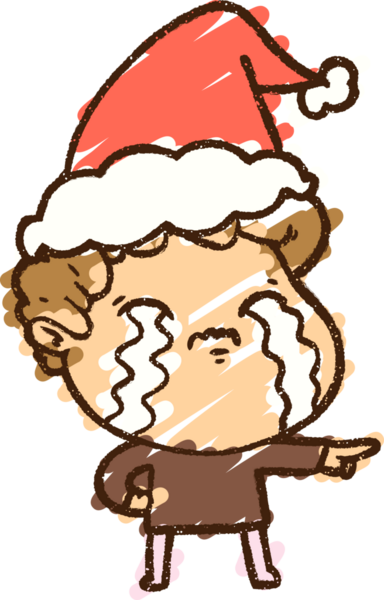 Bir insan tarafından çizilen Noel Adam Tebeşiri