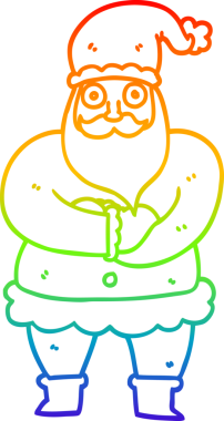 Gökkuşağı gradyan çizimi bir insan tarafından çizilmiş bir baba çizgi