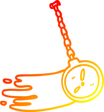 Bir insan tarafından çizilmiş bir çizgi film hipnozcusunun sıcak çizgi çizimi.