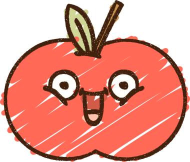 Bir insan tarafından çizilen Mutlu Elma Tebeşiri