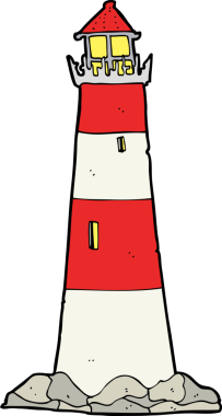 Bir insan tarafından çizilmiş çizgi film feneri.