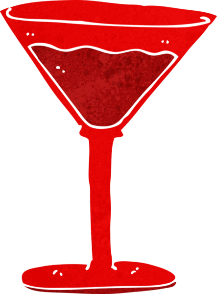 bir insan tarafından çizilmiş karikatür kokteyli