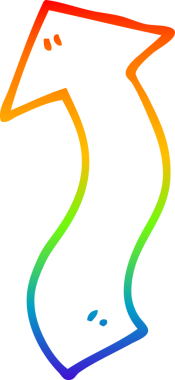 gökkuşağı gradyan çizgi çizimi bir insan tarafından çizilmiş bir çizgi film yönetmeni oku