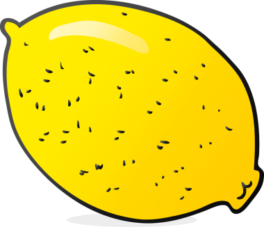 Bir insan tarafından çizilmiş limon karikatürü.