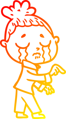 Bir insan tarafından çizilmiş, ağlayan bir karikatür çizimi.