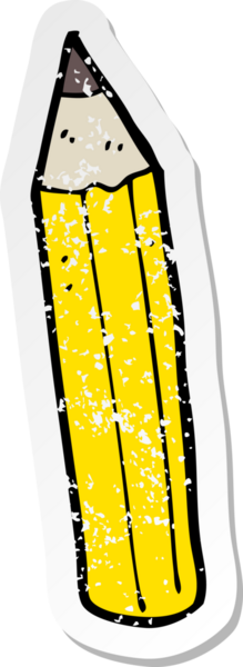 Bir insan tarafından çizilmiş karikatür kaleminin gerilimli yapıştırması.