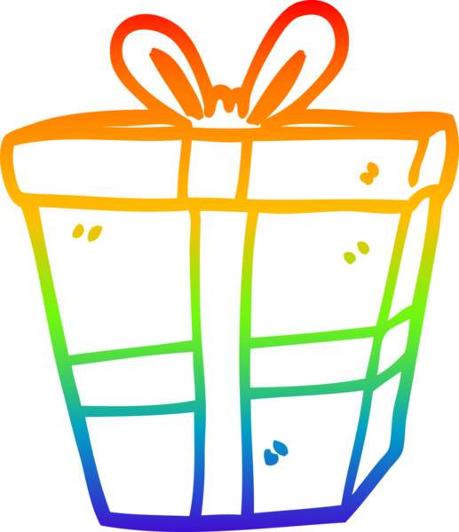 gökkuşağı gradyan çizimi bir insan tarafından çizilmiş bir çizgi film