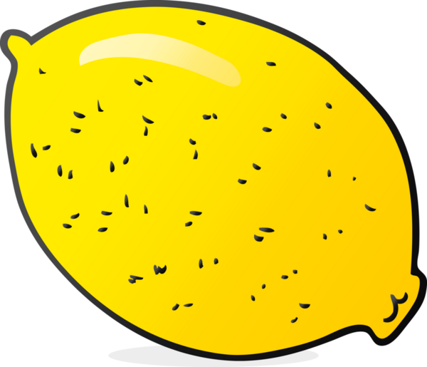 Bir insan tarafından çizilmiş limon karikatürü.