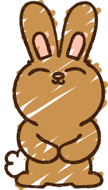 Bir insan tarafından çizilen Tavşan Tebeşiri