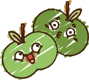 Bir insan tarafından çizilen Elma Tebeşiri