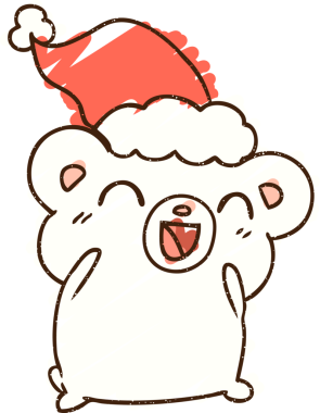 Bir insan tarafından çizilmiş Noel Kutup Ayısı Tebeşiri