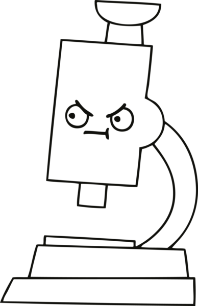 Bir insan tarafından çizilmiş bir mikroskop çizimi