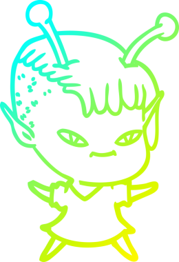 Bir insan tarafından çizilmiş, soğuk bir çizgi roman çizimi.