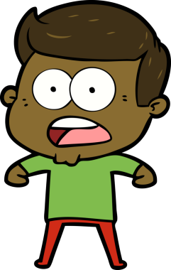 Bir insan tarafından çizilmiş bir karikatür.