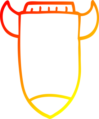 Bir insan tarafından çizilmiş bir uzay roketinin sıcak gradyan çizimi