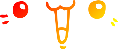 Bir insan tarafından çizilmiş mutlu bir karikatür çizimi.