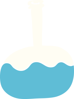 bir insan tarafından çizilmiş karikatür deney iksirleri.