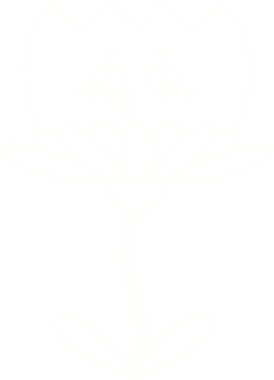 Bir insan tarafından çizilen çiçek tebeşiri