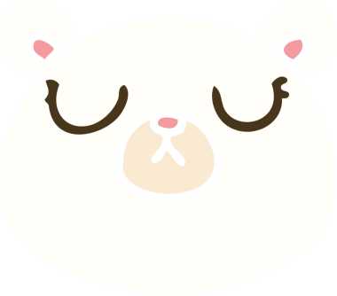 Bir insan tarafından çizilmiş garip karikatür kutup ayısı.