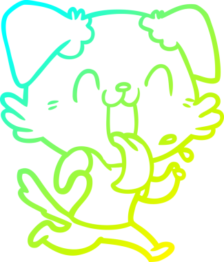 Bir insan tarafından çizilmiş, nefes nefese kalmış, çizgi film çizimi.