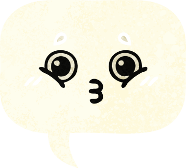 Bir insan tarafından çizilmiş bir konuşma baloncuğunun retro çizim tarzı karikatürü