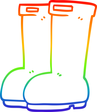 gökkuşağı gradyan çizgi çizimi bir insan tarafından çizilmiş kırmızı çizgiler