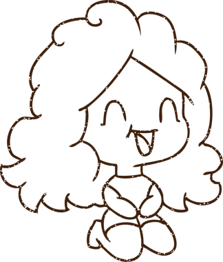 Bir insan tarafından çizilen Mutlu Kız Kömür Çizimi