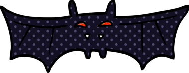 Bir insan tarafından çizilmiş karalama vampir yarasası.